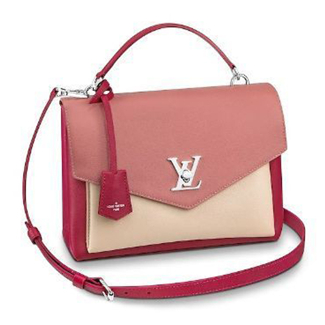 Louis Vuitton Calfskin Mylockme Bag M51490 Rose Boudoir