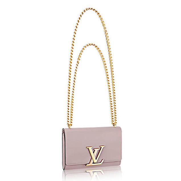 Louis Vuitton Chain Louise MM M42627 Crossbody Bag Calfskin Leather