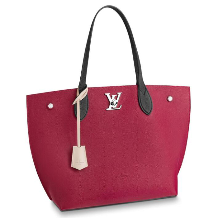 Louis Vuitton Lockme Go M52409 Soft Calfskin Lie De Vin Red