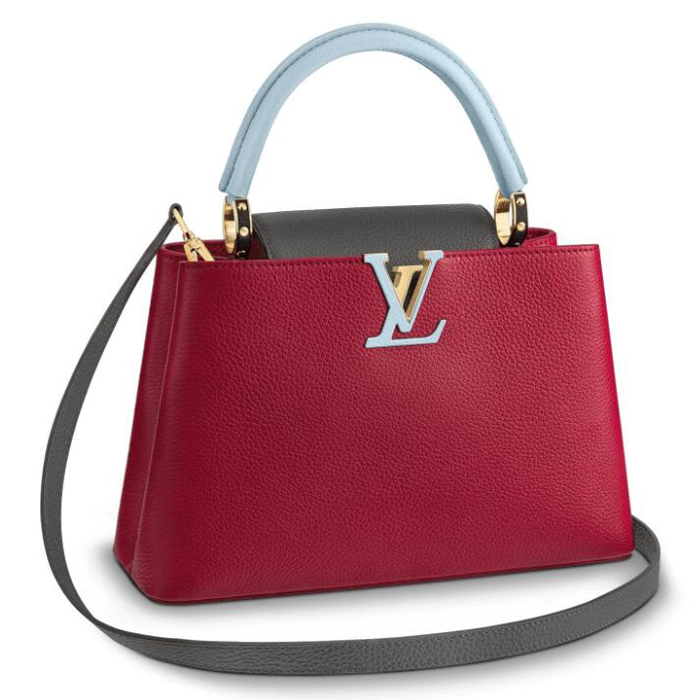 Louis Vuitton Capucines PM M51779 Taurillon Leather Lie de Vin Red