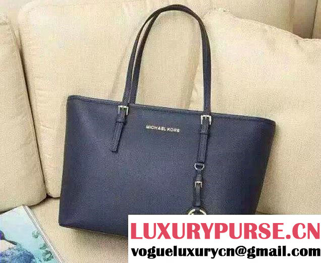 Michael Kors Jet Set Travel Multifunction Saffiano Leather Tote Bag Royal Blue 2015