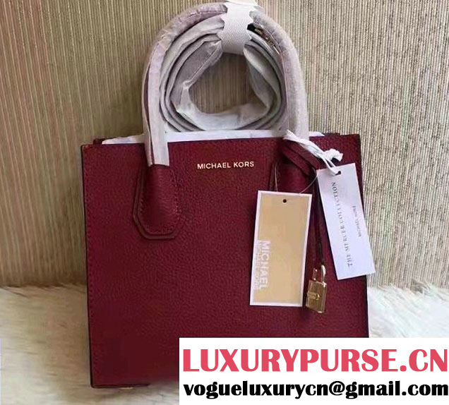 Michael Kors Studio Mercer Leather Tote Bag Red 2017