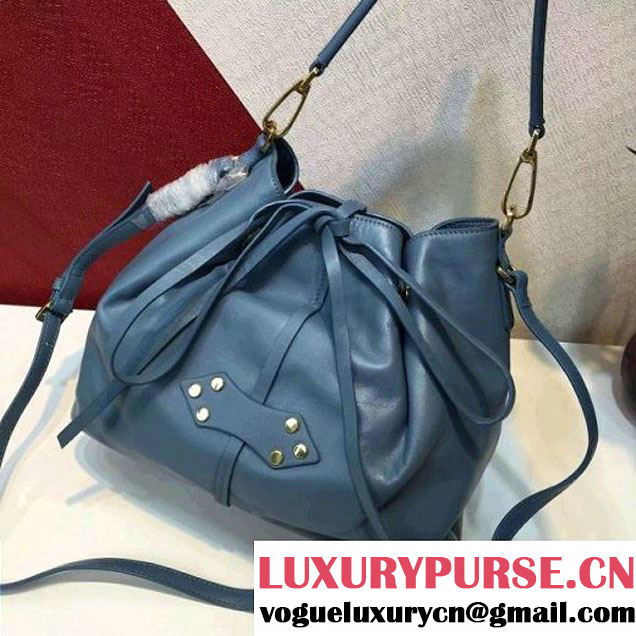 MiuMiu Lambskin Bucket Bag RR1920 Paon (2A098-6050401 )