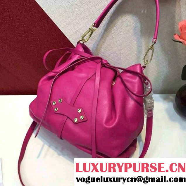 MiuMiu Lambskin Bucket Bag RR1920 Fuchsia (2A098-6050402 )