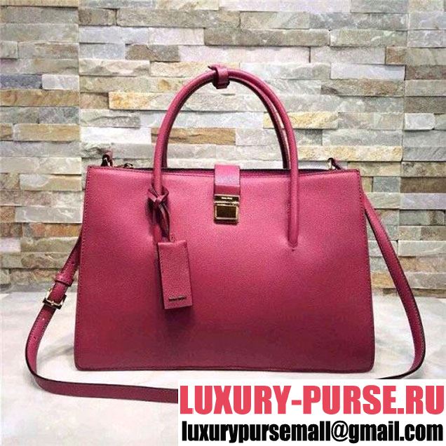 Miu Miu Rosy Calfskin (R1103C) Tote 2015 (AN-041108 )