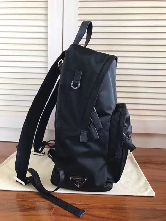 Prada nylon backpack 2VZ065 black
