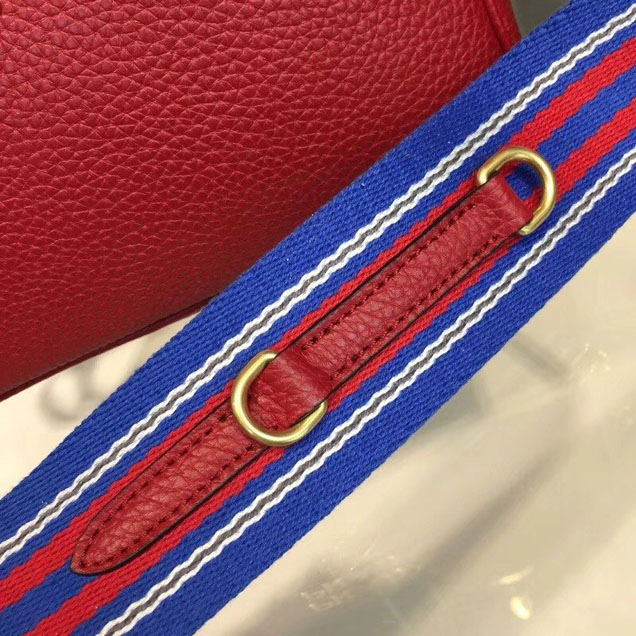 Prada Saffiano Mini Zip Crossbody Bag 1BH082 Calfskin Leather Spring Summer 2018 Collection Red