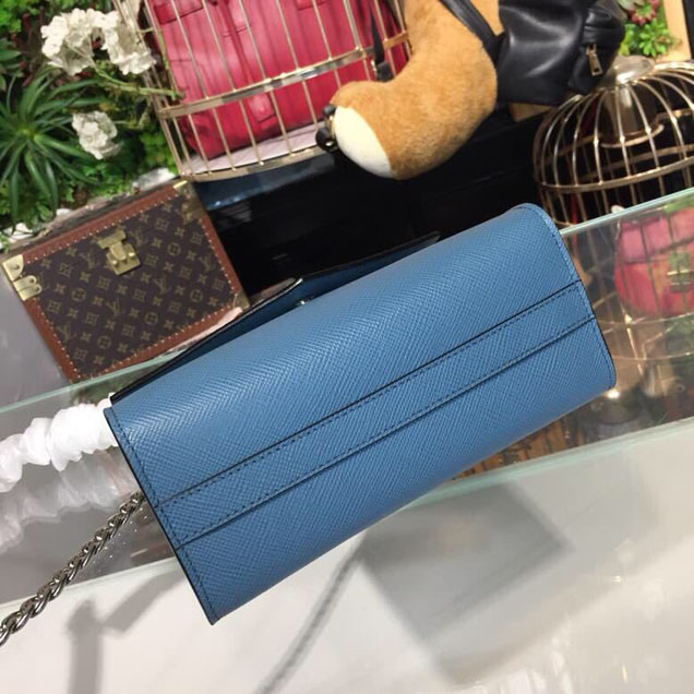 Prada Monochrome Saffiano Bag 1BD127 Calfskin Leather Spring Summer 2018 Collection Blue