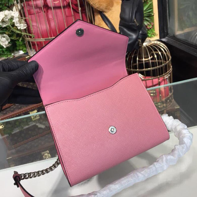Prada Monochrome Saffiano Bag 1BD127 Calfskin Leather Spring Summer 2018 Collection Pink