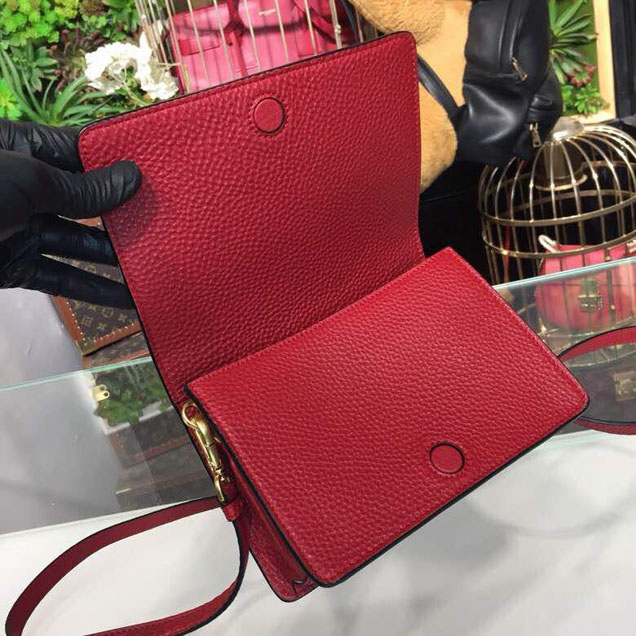 Prada Daino Shoulder Bag 20cm 1BD102 Calfskin Leather Spring Summer 2018 Collection Red