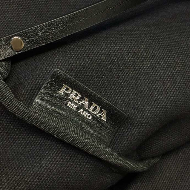 Prada Canvas Bananas Tote Bag 42cm 1BG220 Canvas Spring Summer 2018 Collection White