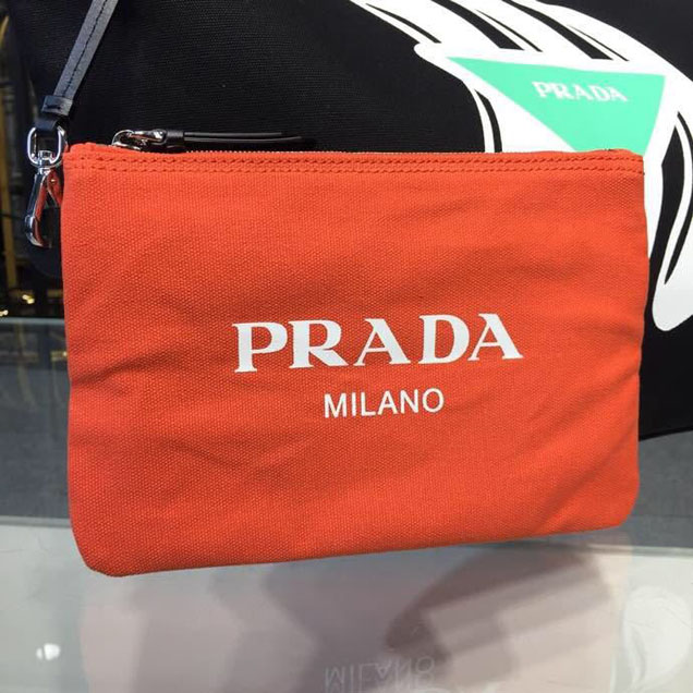 Prada Canvas Bananas Tote Bag 42cm 1BG220 Canvas Spring Summer 2018 Collection Black