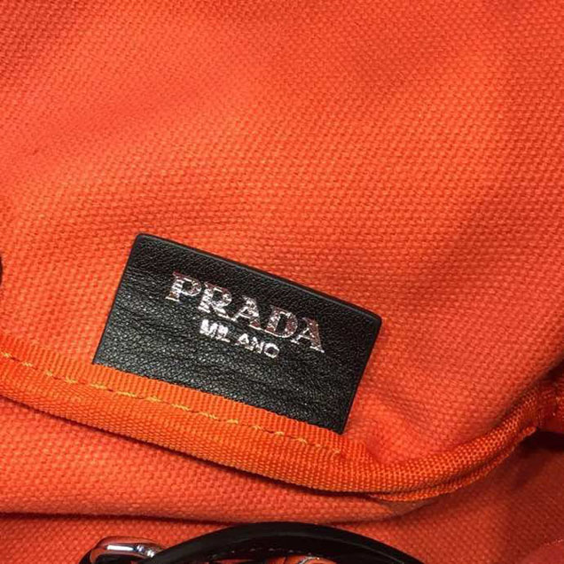 Prada Canvas Monkey Tote Bag 42cm 1BG220 Canvas Spring Summer 2018 Collection Black