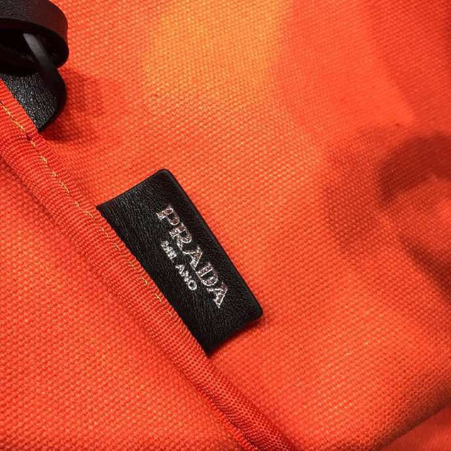 Prada Canvas Beach Tote Bag 42cm 1BG220 Canvas Spring Summer 2018 Collection Black
