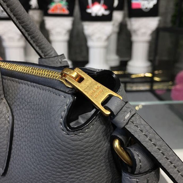 Prada Daino Tote Bag 31cm 1BA157 Calfskin Leather Spring Summer 2018 Collection Grey