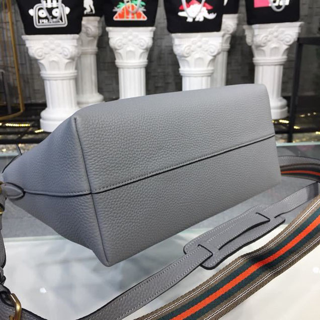 Prada Daino Tote Bag 31cm 1BA157 Calfskin Leather Spring Summer 2018 Collection Grey
