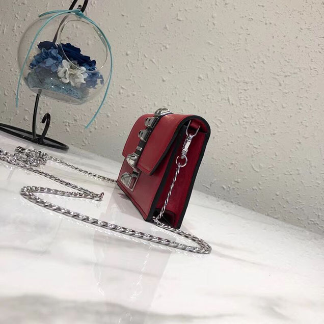 Prada Elektra Leather Mini Bag 1ZH061 red
