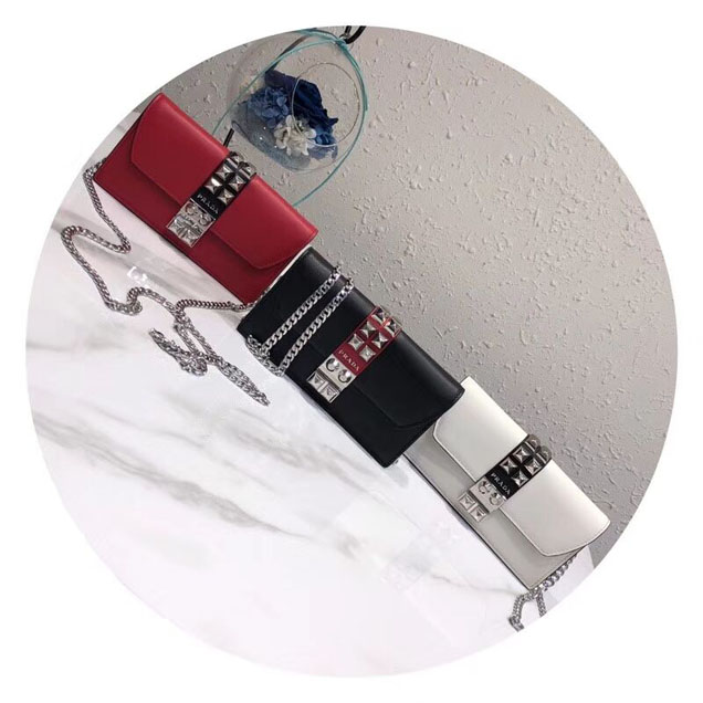 Prada Elektra Leather Mini Bag 1ZH061 red