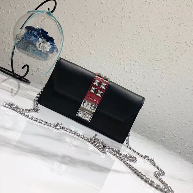 Prada Elektra Leather Mini Bag 1ZH061 black