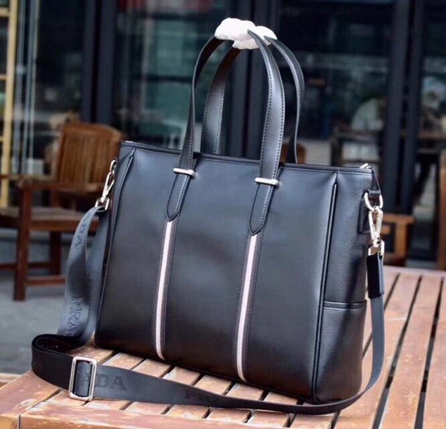 Prada Saffiano Leather Tote Bags PD0123 Black
