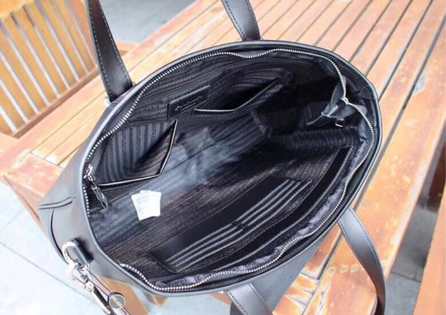 Prada Saffiano Leather Tote Bags PD0123 Black