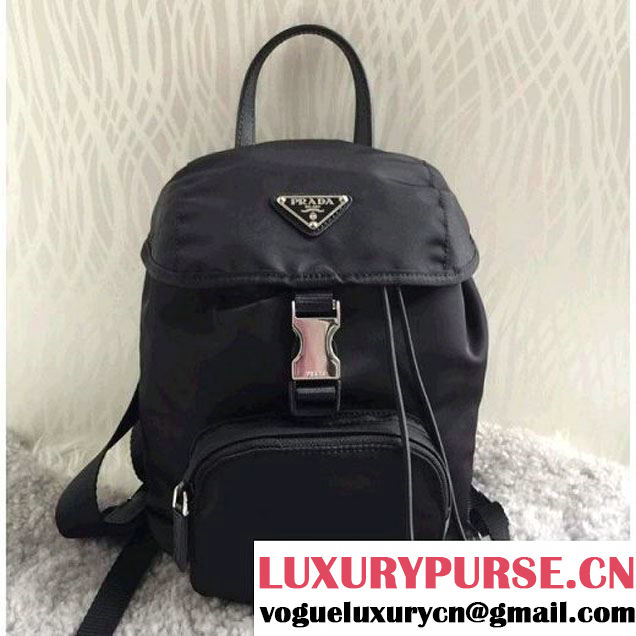 Prada BZ0025 Fabric Backpack Black (1B015-050601 )