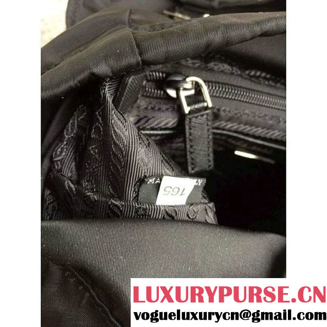 Prada BZ0025 Fabric Backpack Black  (1B015-050601 )
