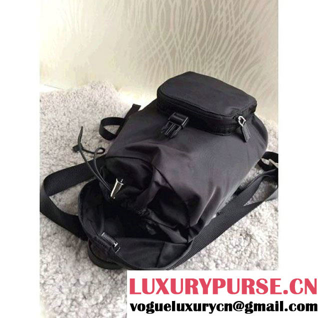 Prada BZ0025 Fabric Backpack Black  (1B015-050601 )