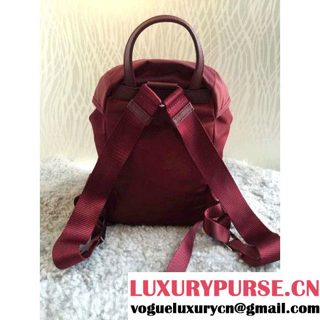 Prada BZ0025 Fabric Backpack Burgundy (1B015-050602 )