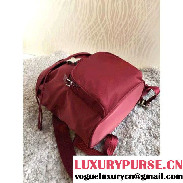 Prada BZ0025 Fabric Backpack Burgundy (1B015-050602 )