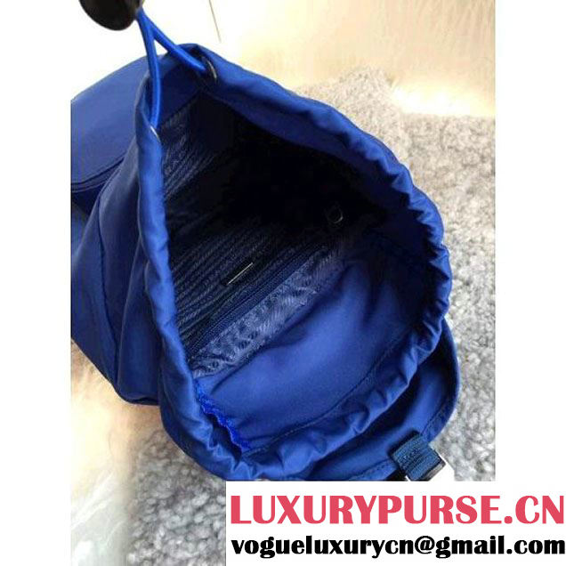 Prada BZ0025 Fabric Backpack Blue (1B015-050603 )