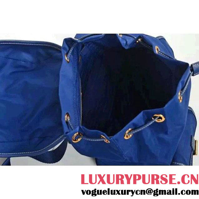 Prada BZ2811 Fabric Backpack In Royal Blue (1A034-062517 )
