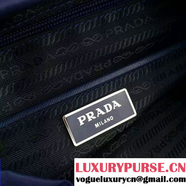 Prada 1BZ677 Fabric Backpack Blue 2015 (2A016-090118 )