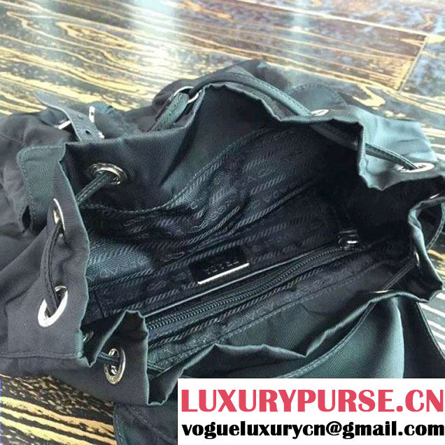 Prada 1BZ677 Fabric Backpack Black 2015 (2A016-090119 )