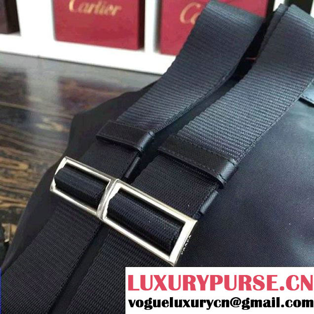 Prada 1BZ677 Fabric Backpack Black 2015 (2A016-090119 )