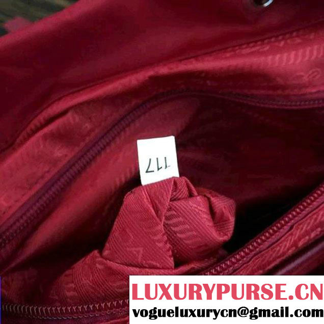 Prada 1BZ811 Fabric Backpack Red 2015 (2A016-090122 )