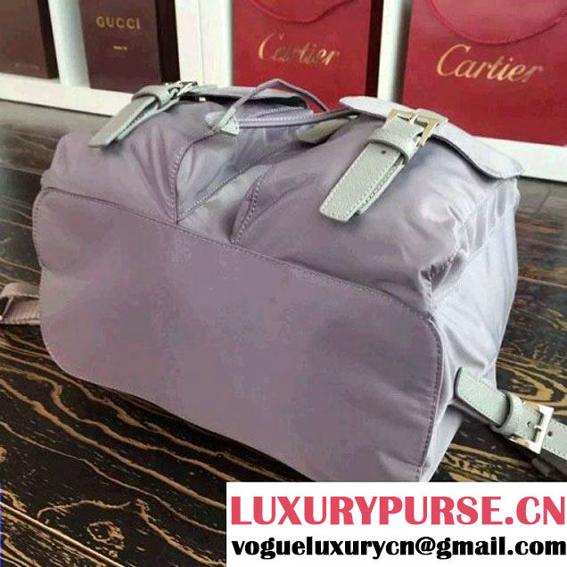 Prada 1BZ811 Fabric Backpack Grey 2015 (2A016-090123 )