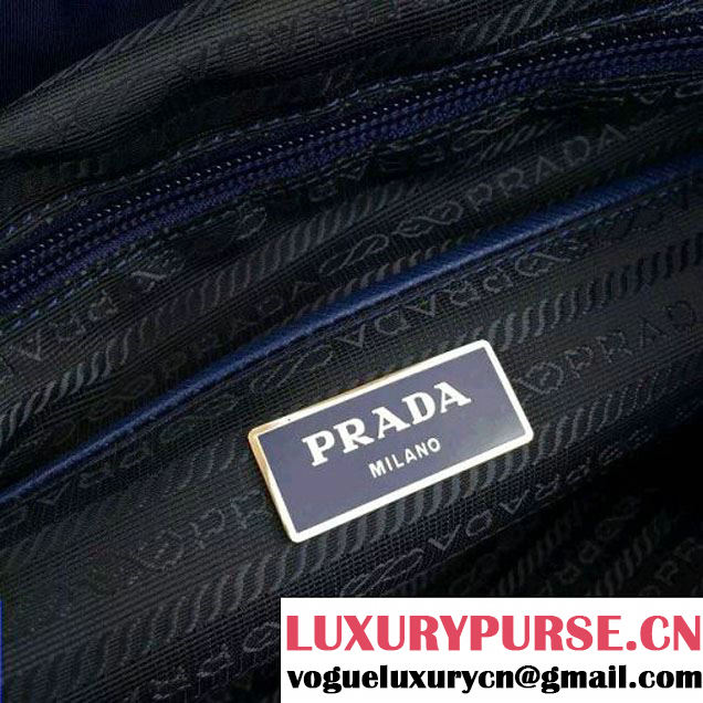 Prada 1BZ811 Fabric Backpack Blue 2015 (2A016-090124 )