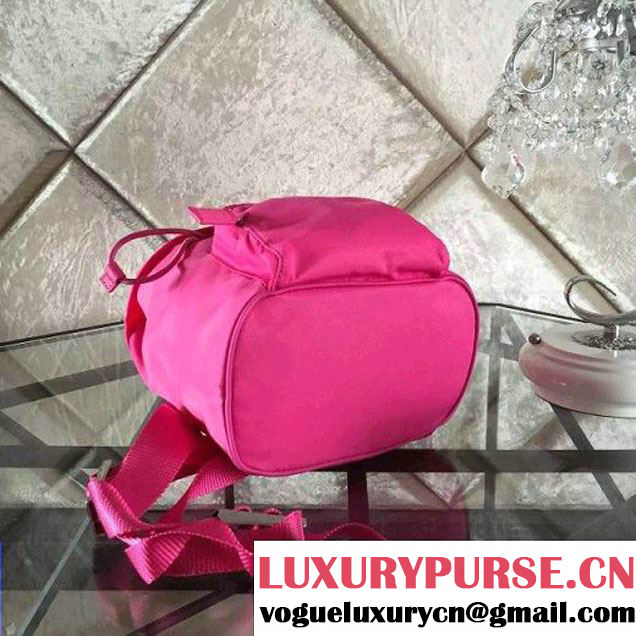 Prada BZ0025 Fabric Backpack Fuchsia 2015 (2A137-090202 )