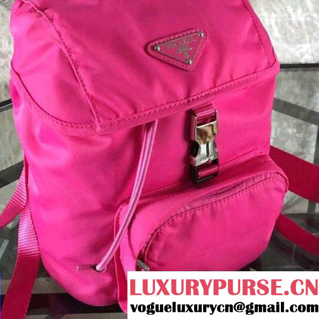 Prada BZ0025 Fabric Backpack Fuchsia 2015 (2A137-090202 )
