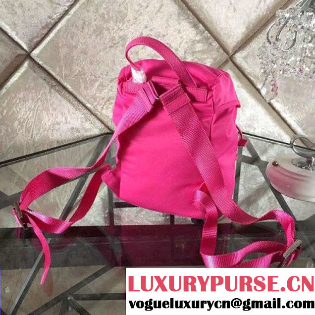 Prada BZ0025 Fabric Backpack Fuchsia 2015 (2A137-090202 )