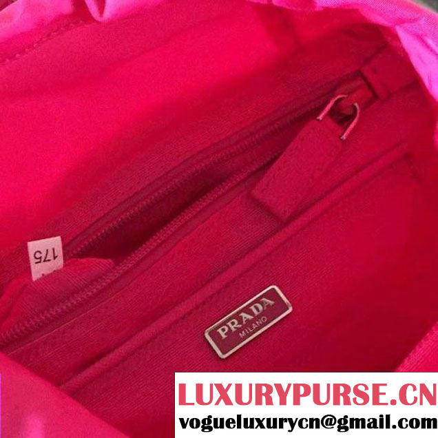 Prada BZ0025 Fabric Backpack Fuchsia 2015 (2A137-090202 )