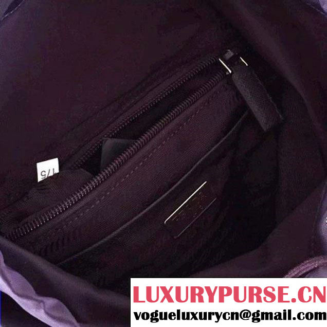 Prada BZ0025 Fabric Backpack Purple 2015 (2A137-090205 )