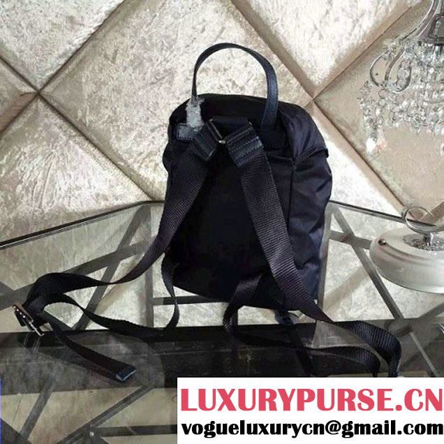 Prada BZ0025 Fabric Backpack Dark Blue 2015 (2A137-090206 )
