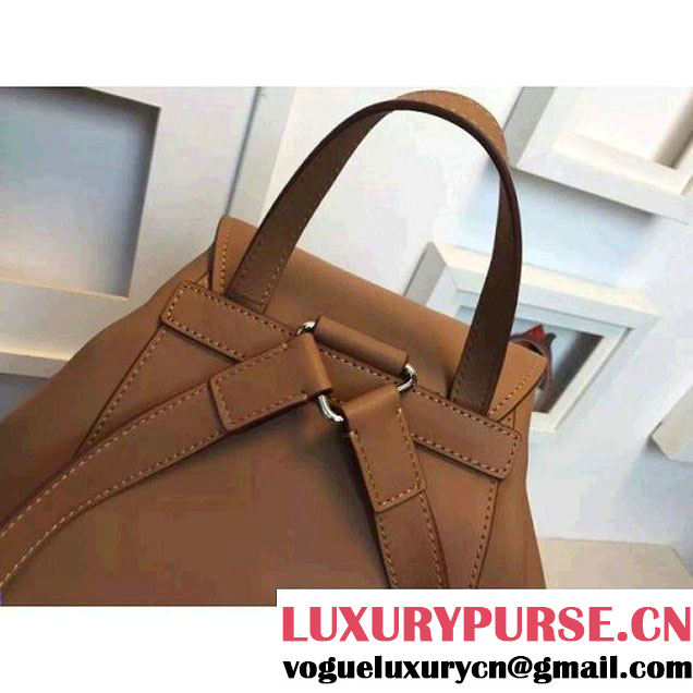 Prada 1BZ032 Soft Calf Leather Backpack Black Camel 2015 (2A016-090704 )