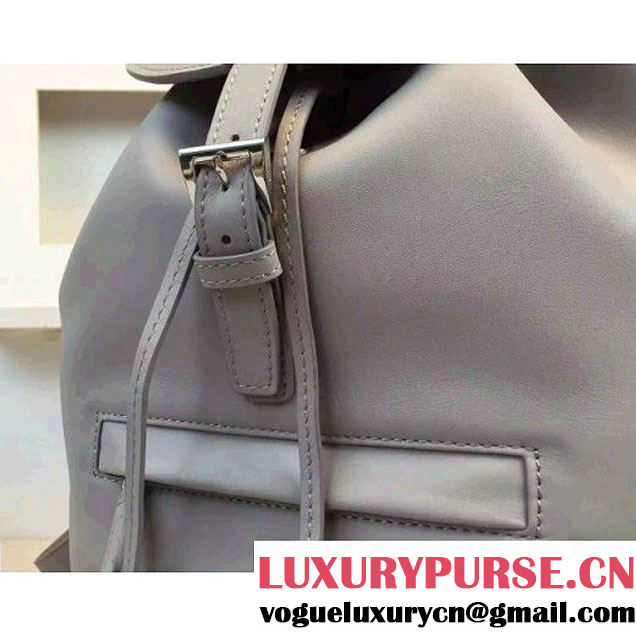 Prada 1BZ032 Soft Calf Leather Backpack Etoupe 2015 (2A016-090705 )
