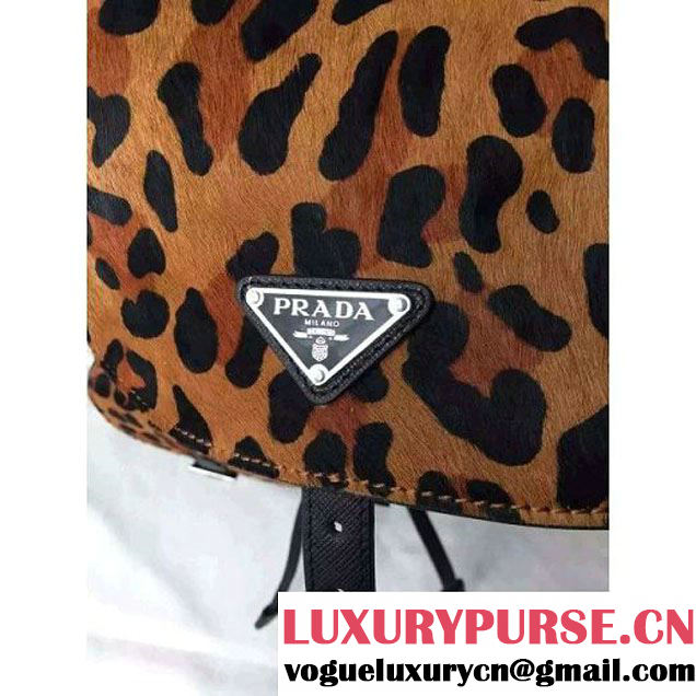 Prada 1BZ811 Fabric Backpack With Ponyhair Leather F/W 2015 (2A016-103103 )