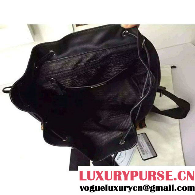 Prada 1BZ811 Fabric Backpack With Ponyhair Leather F/W 2015 (2A016-103103 )