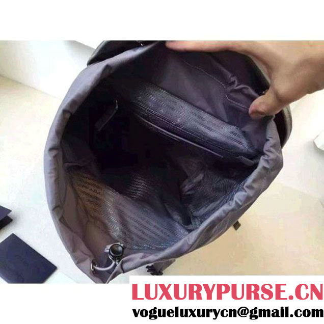 Prada Fabric Backpack 1BZ0039 Gray (2A016-6051605 )