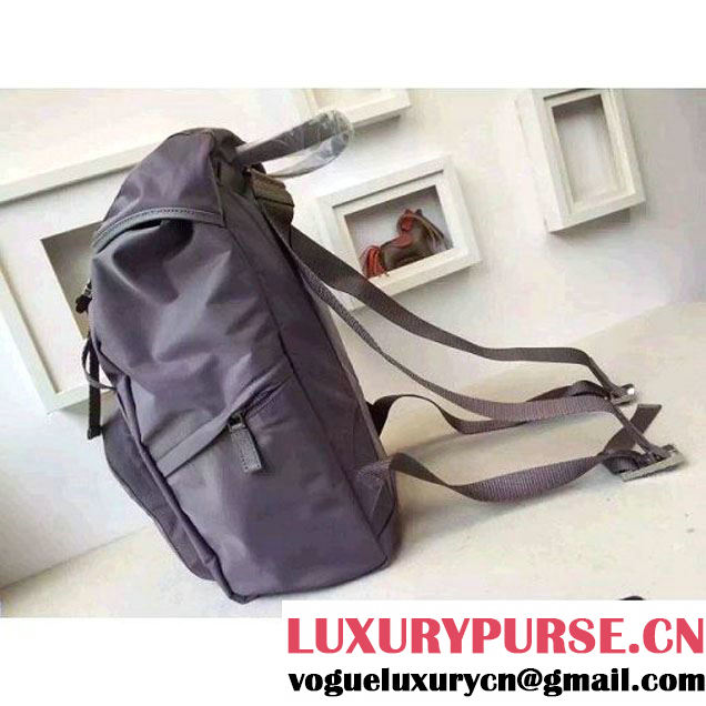 Prada Fabric Backpack 1BZ0039 Gray (2A016-6051605 )